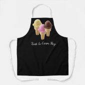 アイスクリームショップスタッフワークエプロン エプロン (正面)