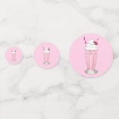 アイスクリームショップストロベリーピンクシェイクミルクシェイク コンフェッティ (正面)