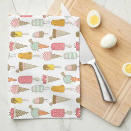 アイスクリームショップノベルティ キッチンタオル