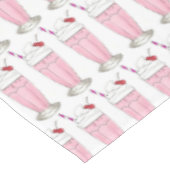 アイスクリームショップピンクミルクシェイクソーダファウンテンフード テーブルクロス (アングル)