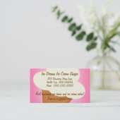 アイスクリームショップ名刺 名刺 (スタンド正面)