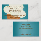 アイスクリームショップ名刺 名刺 (正面/裏面)