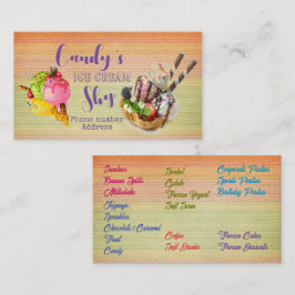 アイスクリームショップ名刺 名刺