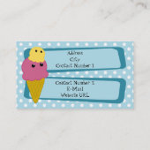 アイスクリームショップ名刺 名刺 (裏面)