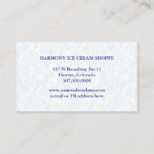 アイスクリームショップ顧客ロイヤリティ割引 ロイヤリティカード (裏面)