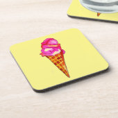 アイスクリームジェラートかわいいフードアート コースター (左側)