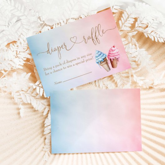 アイスクリームジェンダーがスクープの内容を明らかにする エンクロージャーカード