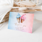 アイスクリームジェンダーがスクープの内容を明らかにする サンキューカード