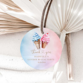 アイスクリームジェンダーがスクープの内容を明らかにする フェイバータグ