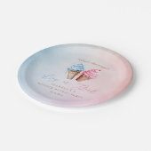 アイスクリームジェンダーがスクープの内容を明らかにする ペーパープレート (アングル)