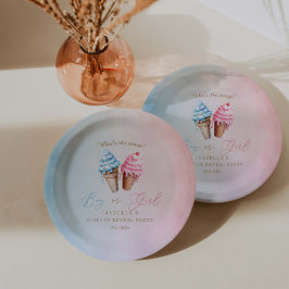 アイスクリームジェンダーがスクープの内容を明らかにする ペーパープレート