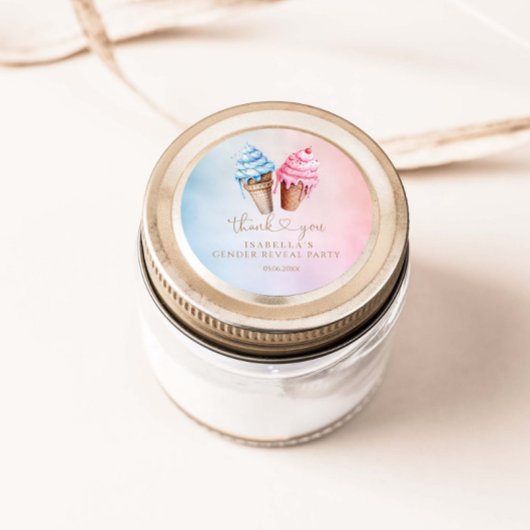 アイスクリームジェンダーがスクープの内容を明らかにする ラウンドシール