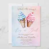 アイスクリームジェンダーがスクープの内容を明らかにする 招待状 (正面)