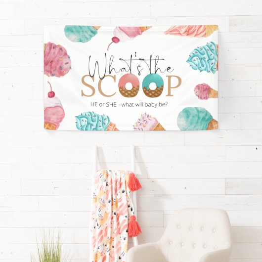 アイスクリームジェンダーがスクープパーティー 横断幕 (インサイチュ)