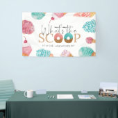 アイスクリームジェンダーがスクープパーティー 横断幕 (トレードショー)