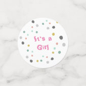 アイスクリームジェンダーがパーティーを女の子に コンフェッティ (スモール正面)