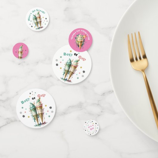 アイスクリームジェンダーがパーティーを女の子に コンフェッティ (グループ)