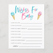 アイスクリームジェンダーがベビーカードの願いを明らかにする (正面)