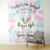 アイスクリームジェンダーはバックドロップを明らかにする。タペストリー タペストリー (インサイチュ)