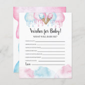 アイスクリームジェンダーはベビーカードの願いを明らかにする。 (正面/裏面)