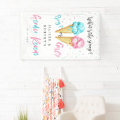 アイスクリームジェンダーパーティーウェルカムバナー 横断幕 (インサイチュ)