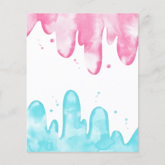 アイスクリームジェンダーベビー予測とアドバイス (裏面)