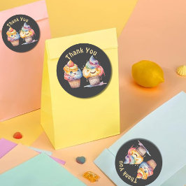 アイスクリームジェンダーリビールありがとう ラウンドシール