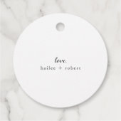 アイスクリームジェンダーリビールパーティーありがとう フェイバータグ (裏面)