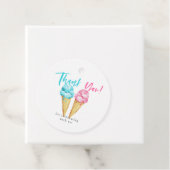 アイスクリームジェンダーリビールパーティーありがとう フェイバータグ (インサイチュ)