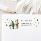 アイスクリームジェンダーリビールパーティー差出人住所 ラベル (インサイチュ)