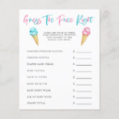 アイスクリームジェンダー明らかにパーティー価格を推測 (正面)