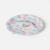 アイスクリームジェンダー紙プレート。ペーパープレート ペーパープレート (アングル)