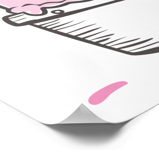 アイスクリームスイーツお祝いバースデーパーティーエイジ ポスター (角)