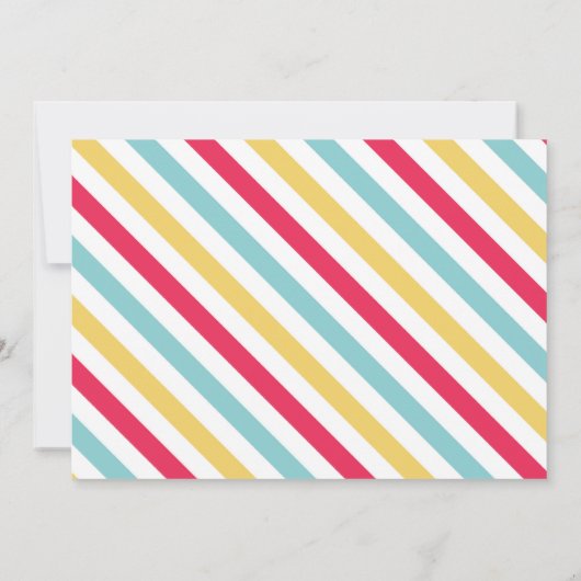 アイスクリームスイーツ誕生日アイスクリームトラックの招待 招待状 (裏面)