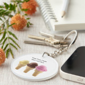 アイスクリームスイートビジネスプロモーションキーホルダー キーホルダー (正面右)