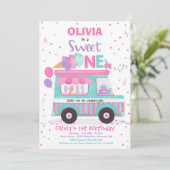 アイスクリームスイートワン誕生日アイスクリームトラック 招待状 (スタンド正面)