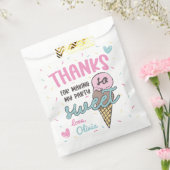 アイスクリームスウィートお祝い誕生日サンキュー フェイバーバッグ (封をした状態)