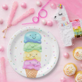 アイスクリームスウィートバースデーパーティー紙プレート ペーパープレート (パーティー)