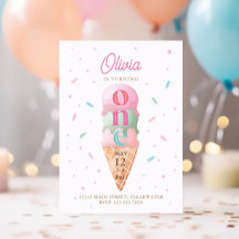 アイスクリームスウィートワンバースデーパーティー