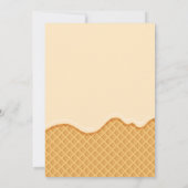 アイスクリームスウィートワンファースト誕生日 招待状 (裏面)