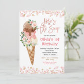 アイスクリームスウィートワン誕生日 招待状 (スタンド正面)