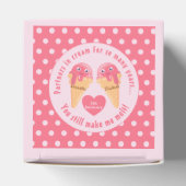 アイスクリームスクープかわいいロマンチックなバレンタインデー フェイバーボックス (上部)