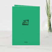 アイスクリームスクープクリスマスツリーホリデーカード シーズンカード (裏面)