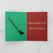 アイスクリームスクープクリスマスツリーホリデーカード シーズンカード (内部)