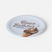 アイスクリームスクープボーイズ誕生日 ペーパープレート (アングル)