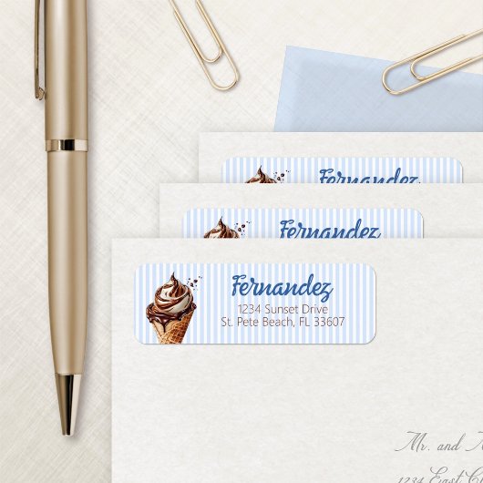 アイスクリームスクープボーイズ誕生日 ラベル