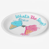 アイスクリームスクープ性別リビールとは ペーパープレート (アングル)