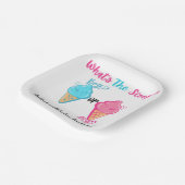 アイスクリームスクープ性別リビールカスタム ペーパープレート (傾斜あり)