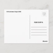 アイスクリームスクープ誕生日パーティーありがとうはがき ポストカード (裏面)