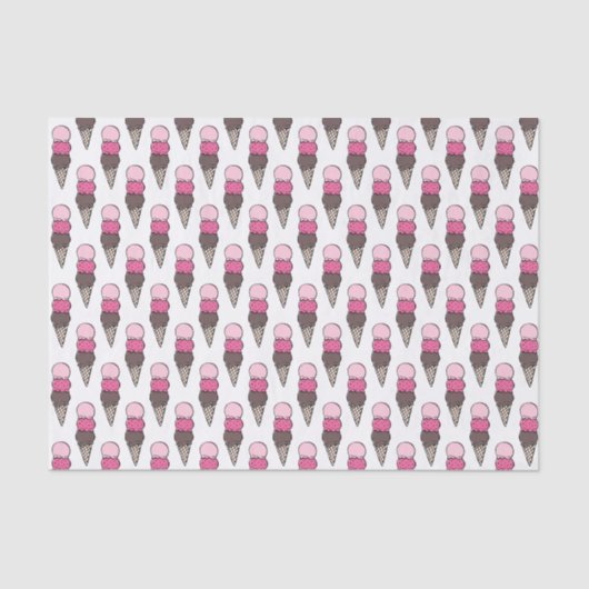 アイスクリームスクープ誕生日パーティーティッシュペーパー 薄葉紙 (正面)